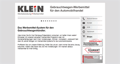 Desktop Screenshot of klein-werbemittel.de